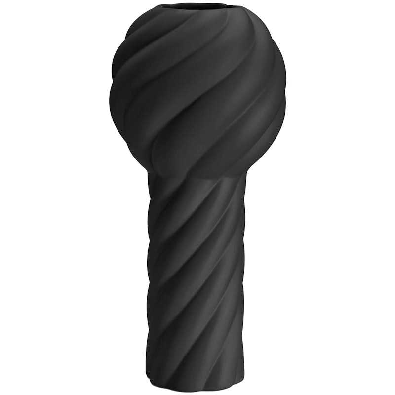 Twist Pillar Vaasi 34 cm, Musta