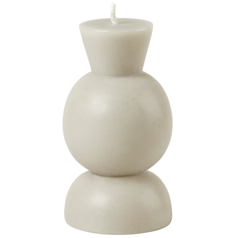 Cozy Candle Candleholder- White- S- 18H Kynttilä, S Light Stone Grey