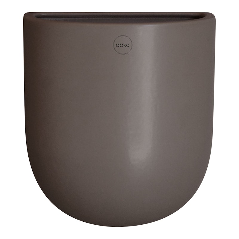 Cut Wall Pot Medium, White Seinäruukku, M Dust