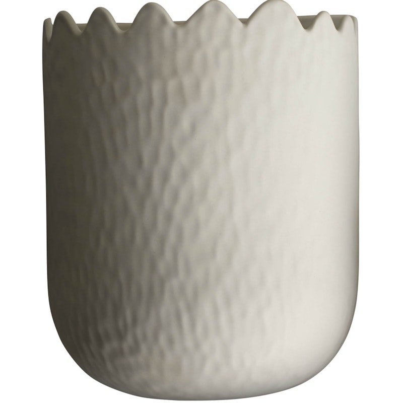 Flowery Seinäruukku 24 cm, Creme