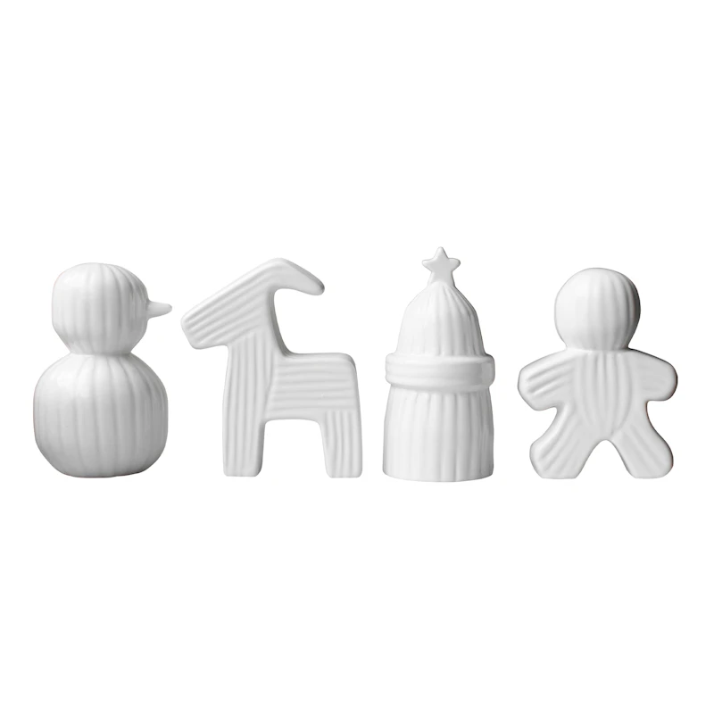 Joulujuna 4 kpl:n pakkaus, Shiny White