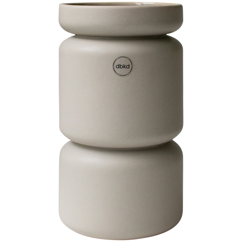 Neck Vaasi Iso, Taupe-ruskea