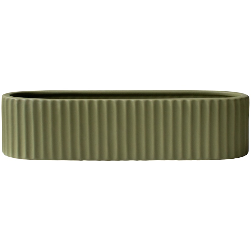 Stripe Adventtikynttelikkö 30 cm, Vihreä