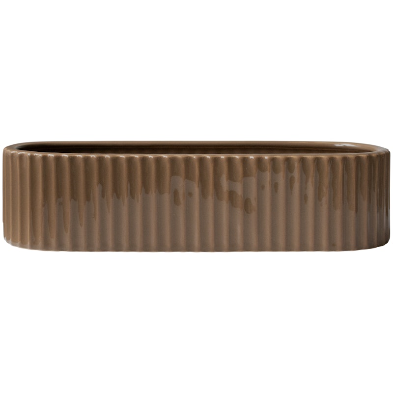 Stripe Adventtikynttelikkö 30 cm, Nougat