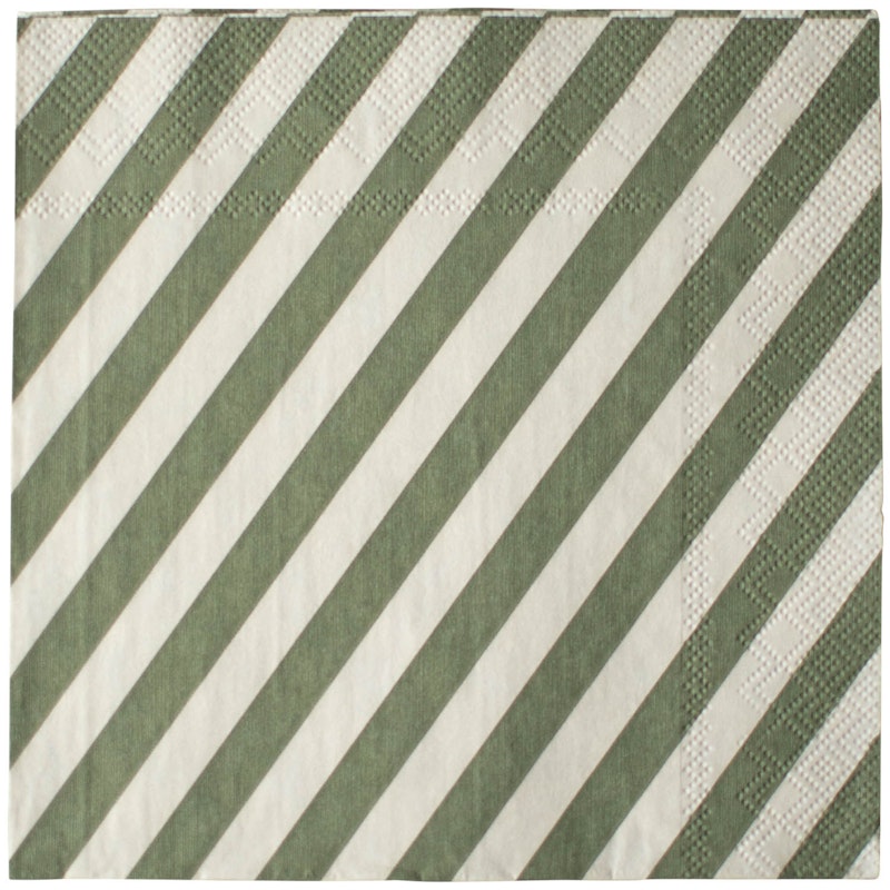 Stripe Lautasliinat 20 kpl, vihreä