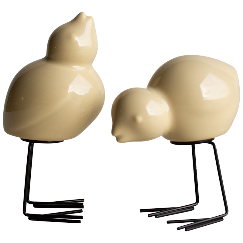 Swedish Bird Koriste 2 kpl:n pakkaus, Keltainen