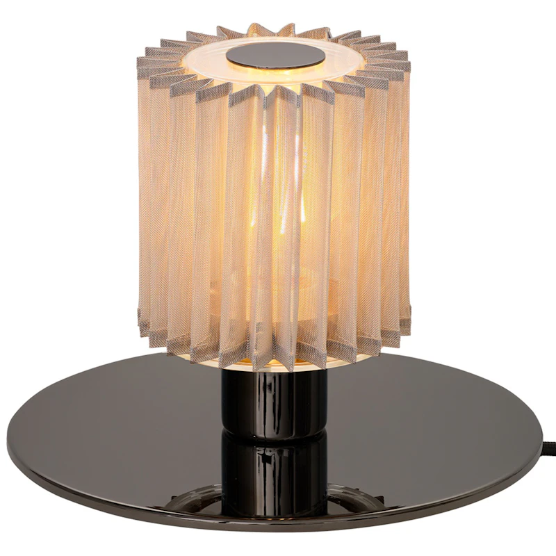 In the Sun 220 Pöytävalaisin, Musta / Hopeanvärinen Verkkokangas