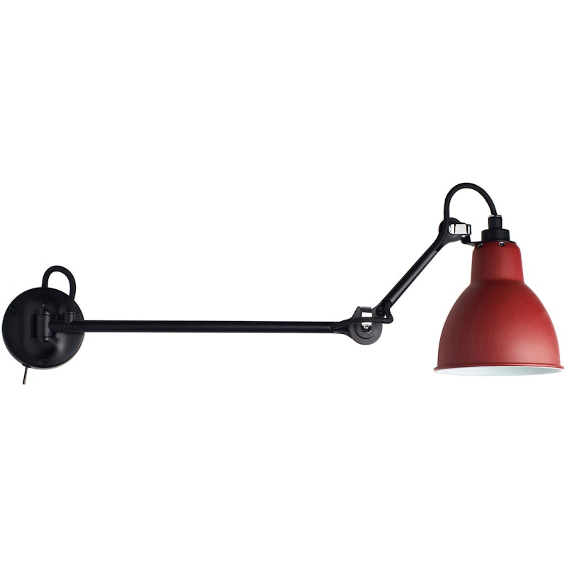 Lampe Gras N°204 L40 SW Seinävalaisin, Punainen