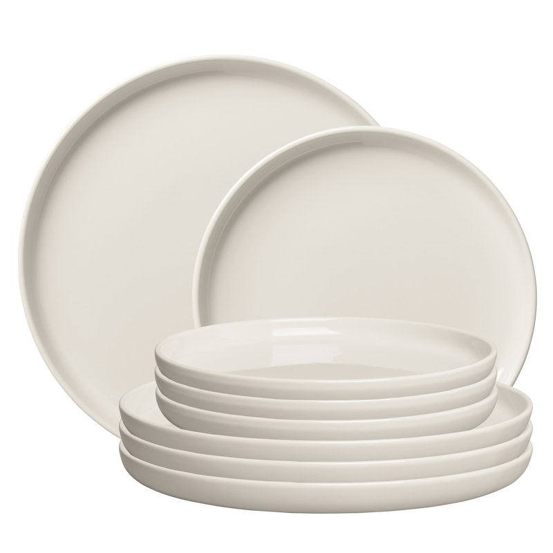 BON Aloitussetti Lautaset 8 kpl:n pakkaus, Ivory