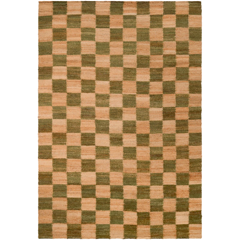Chess Juuttimatto 180x270 cm, Luonnonvärinen / Vihreä