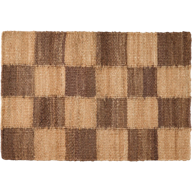 Chess Ovimatto 60x90 cm, Natural Jute / Ruskea
