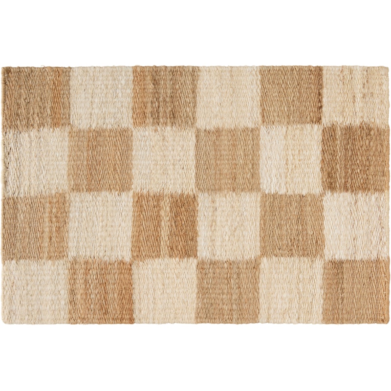 Chess Ovimatto 60x90 cm, Natural Jute / Luonnonvalkoinen