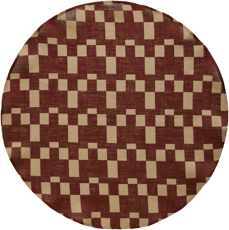 Eira Joulukuusimatto 125 cm, Beige / Punainen