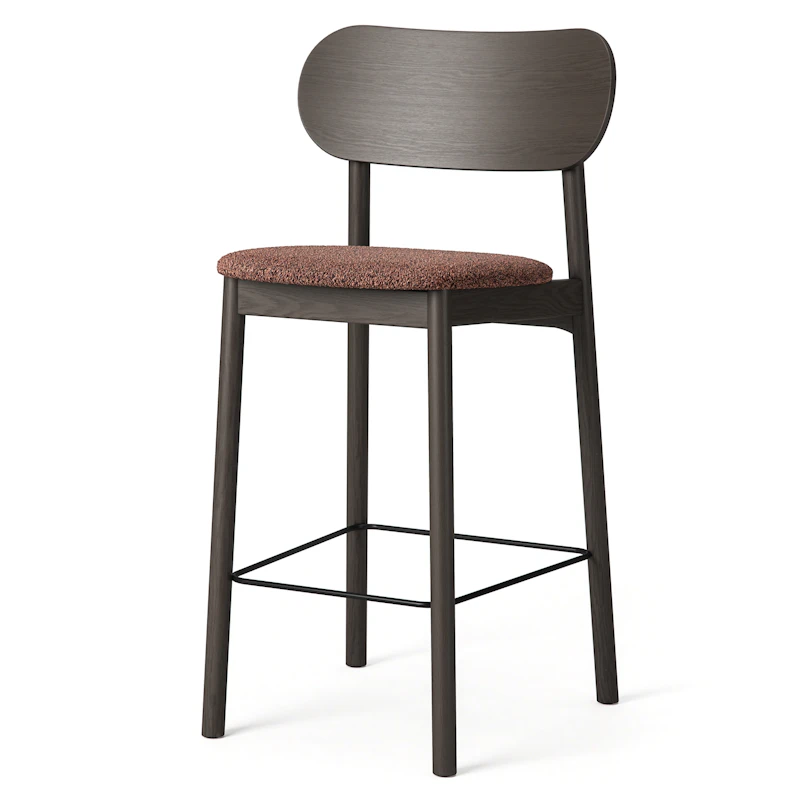 Elephant Baarituoli, Tumma Tammi / Rust Silmukkanukkakangas