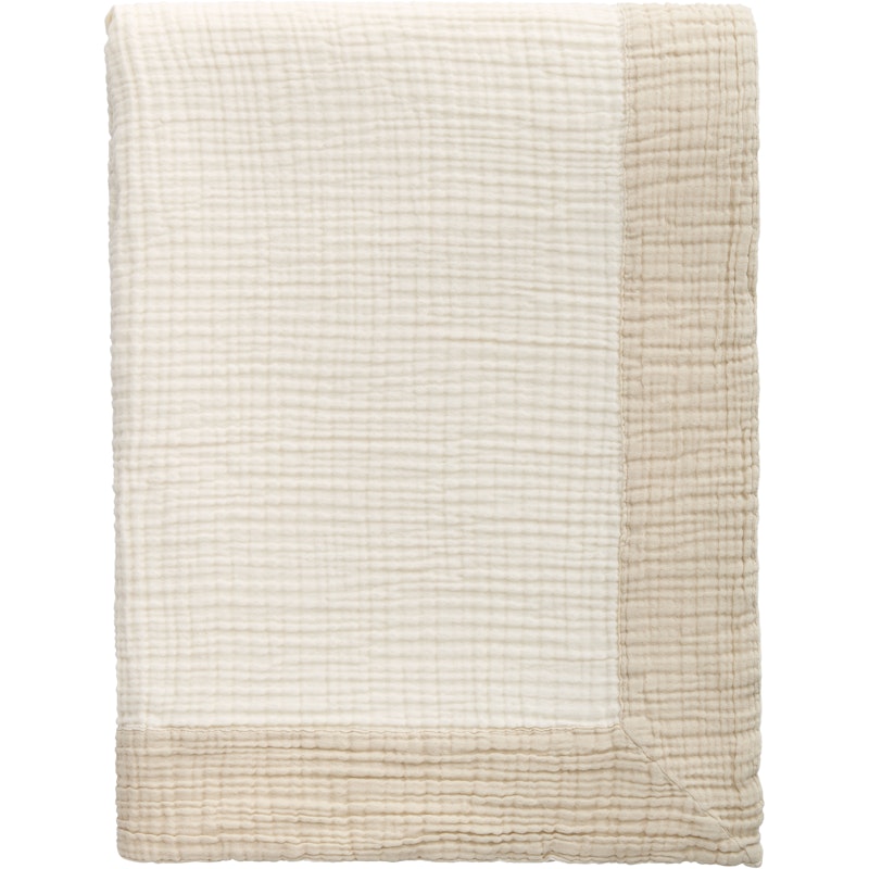 Ella Crincle Päiväpeite 260x260 cm, Hiekanvärinen