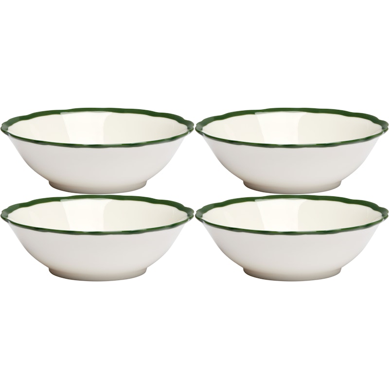 Fleur Kulho 15 cm 4 kpl:n pakkaus, Tummanvihreä