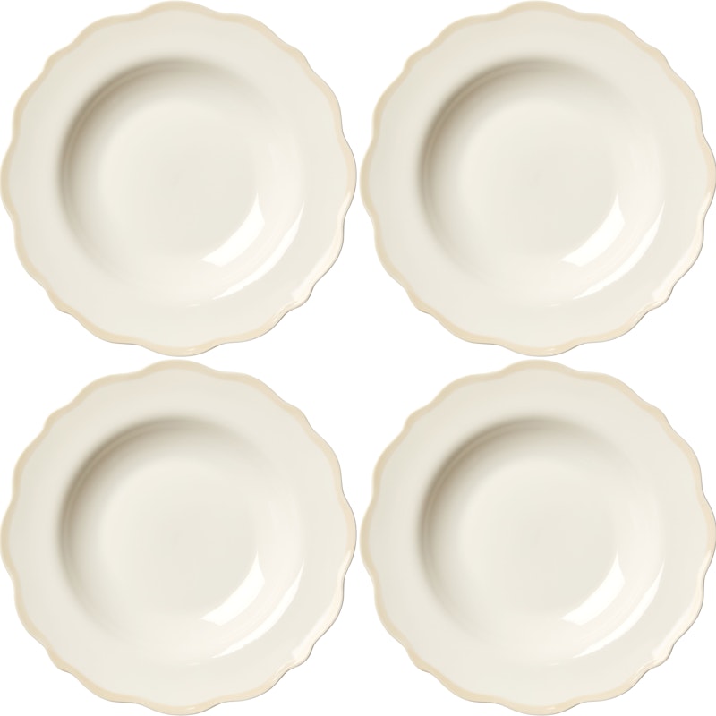 Fleur Kulho 23 cm 4 kpl:n pakkaus, Hiekanvärinen