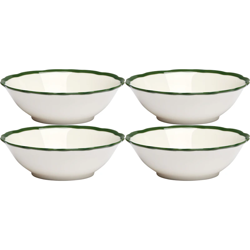 Fleur Kulho 15 cm 4 kpl:n pakkaus, Tummanvihreä