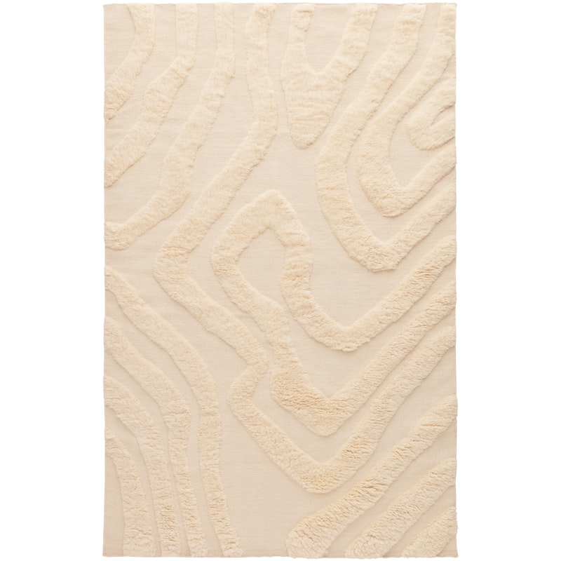 Flow Villamatto 300x400 cm, Luonnonvalkoinen