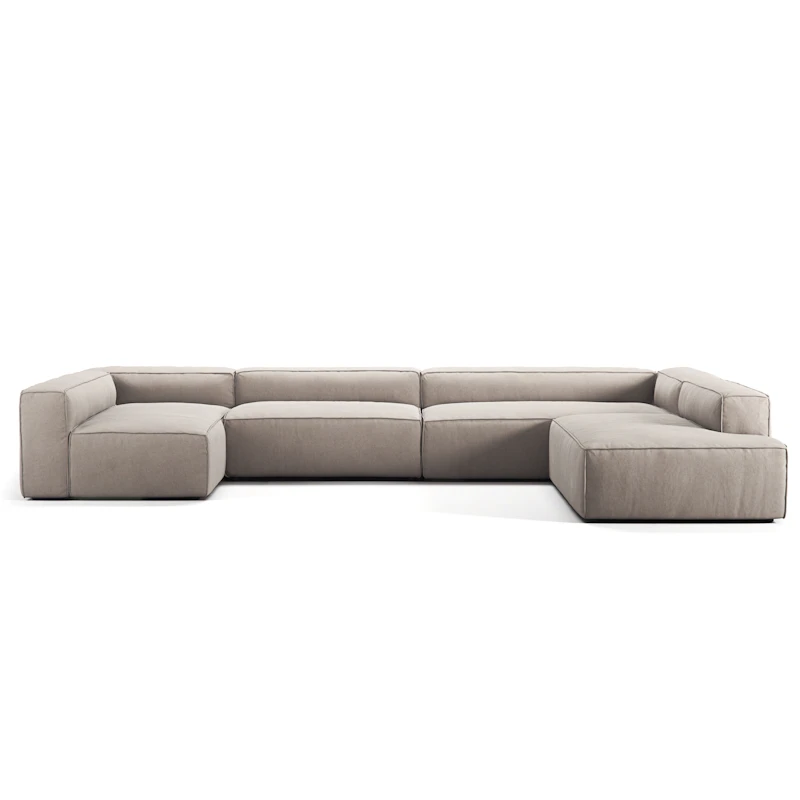 Grand 5-Paikkainen Sohva divaani Oikea, Sandshell Beige