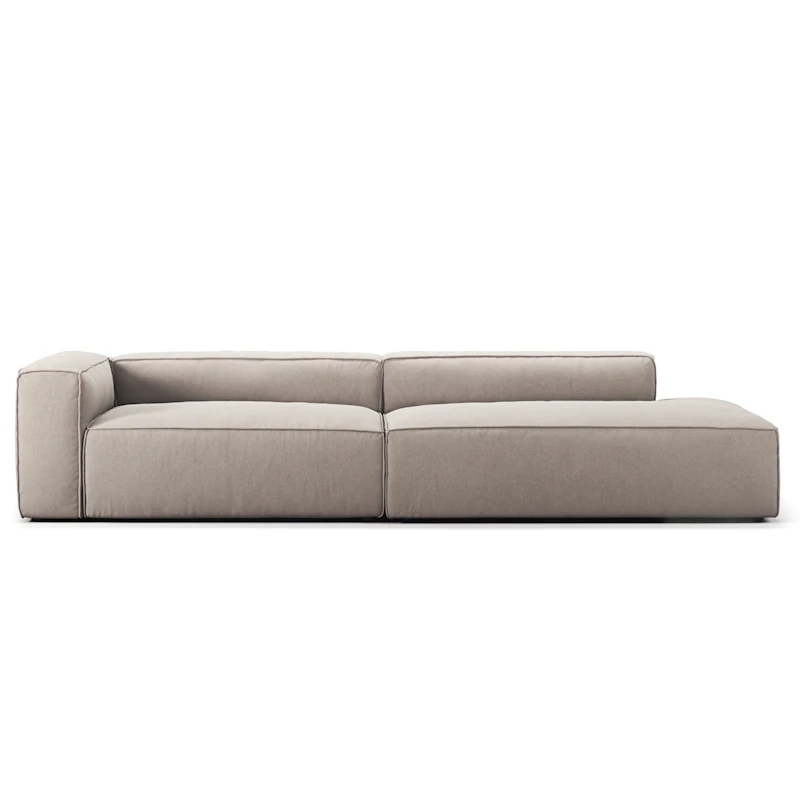 Grand Kolmipaikkainen Sohva avoin pää Oikea, Sandshell Beige