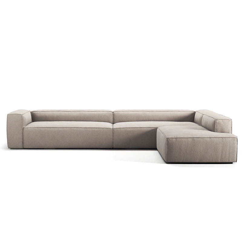 Grand Kulmasohva 5-paikkainen avoin pää Oikea, Sandshell Beige