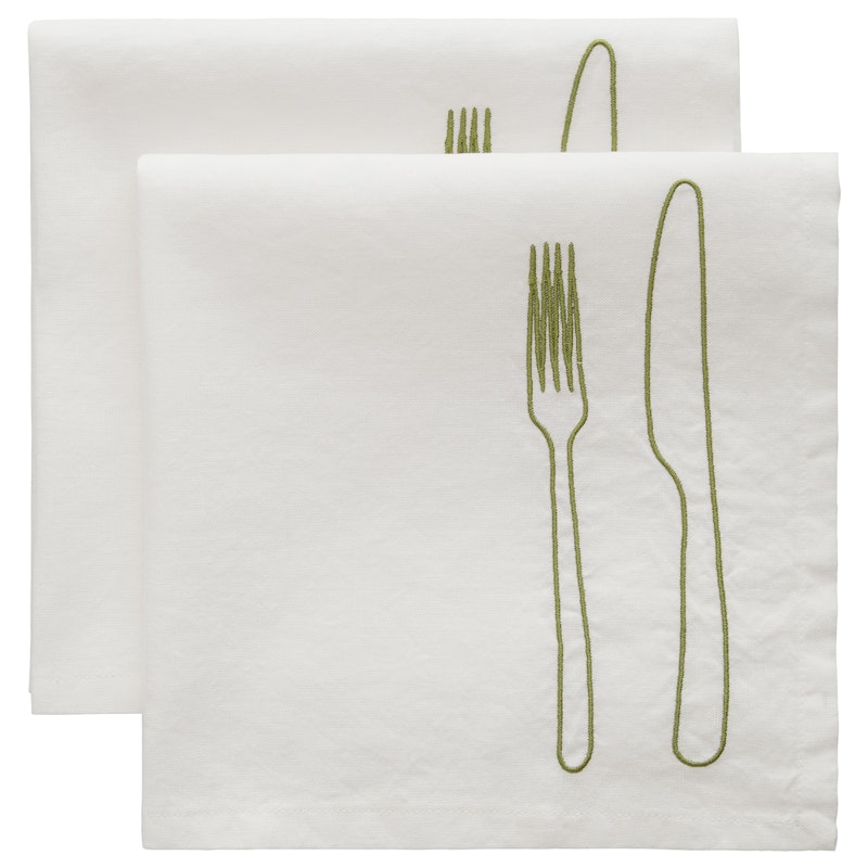 La Tavola Servetti 45x45 cm 2 kpl:n pakkaus, Vihreä