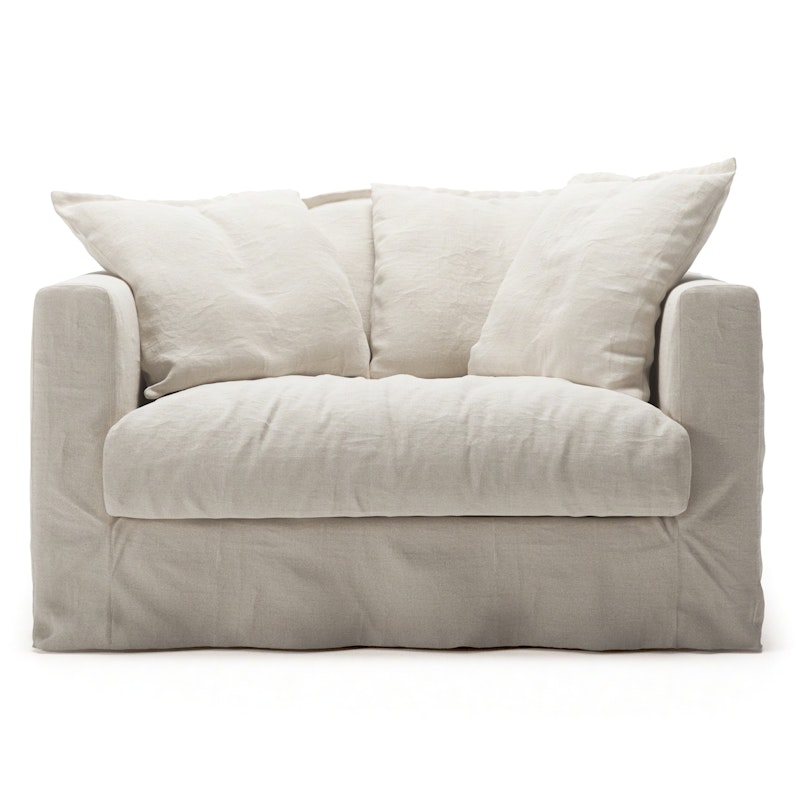 Le Grand Air Love Seat-Sohva Pellava, Creamy White