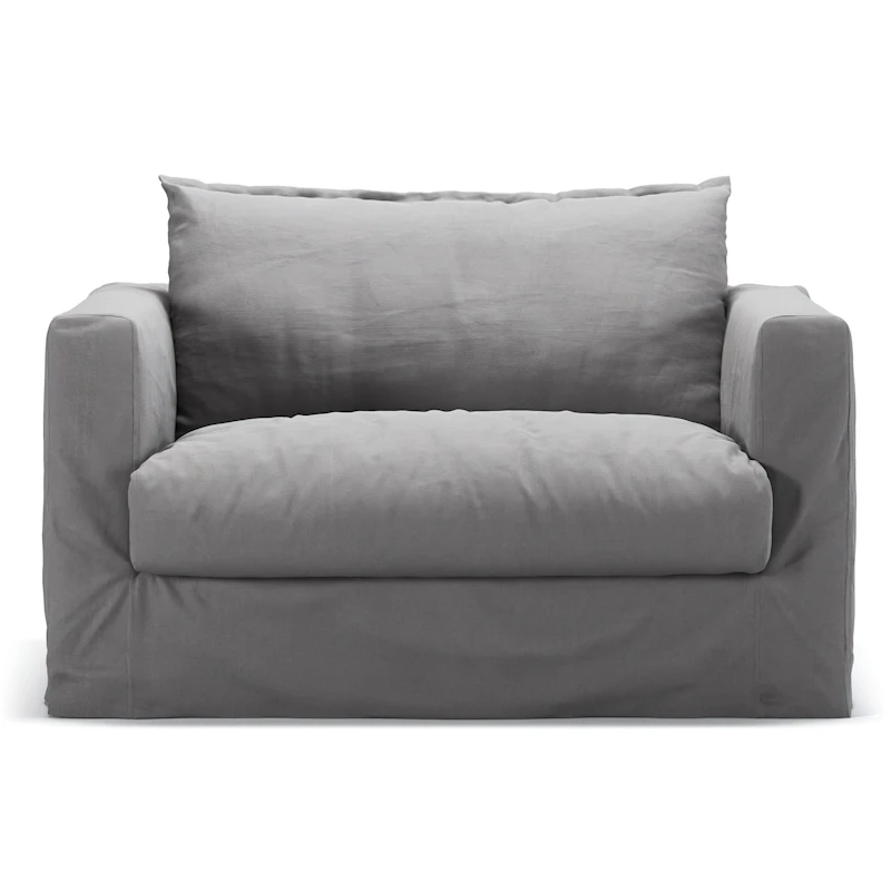 Le Grand Air Nou Love Seat-Sohva Puuvilla, Vaaleanharmaa