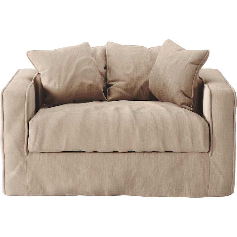 Verhoilu Loom Love Seat Linne -tuoliin, Beige