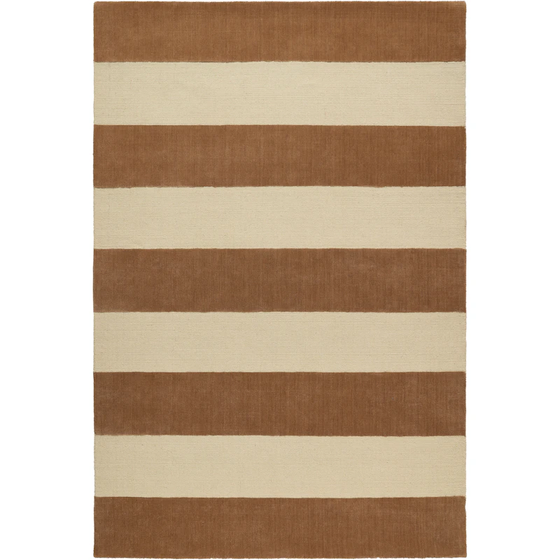Nordic Stripe Villamatto 300x400 cm, Beige / Rust