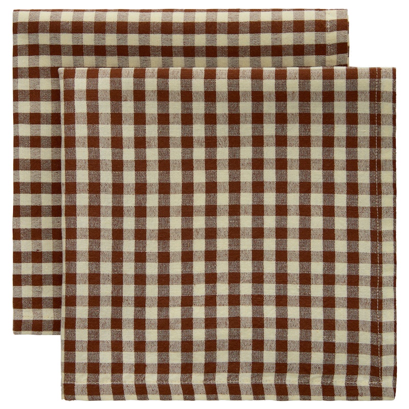 Oliva Servetti 45x45 cm 2 kpl:n pakkaus, Ruskea