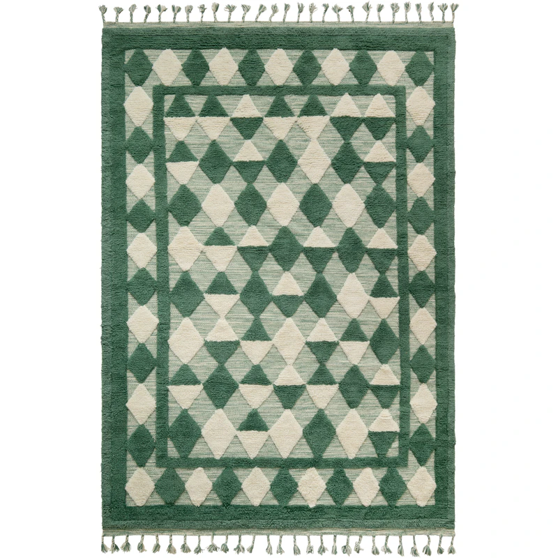 Oriental Grid Matto 180x270 cm, Vihreä