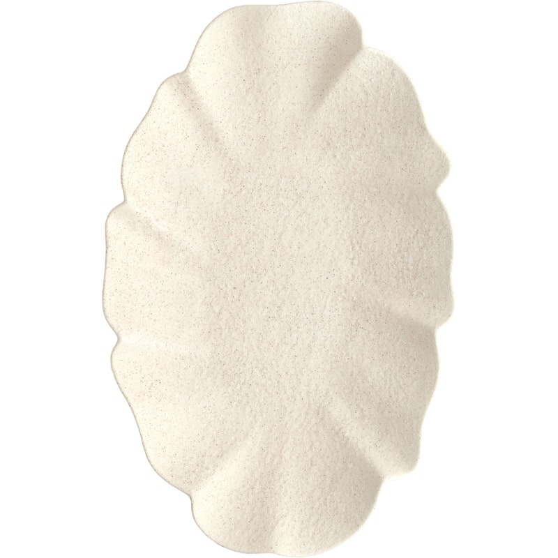 Ruffle Tarjoiluastia 55,5 cm, Luonnonvalkoinen