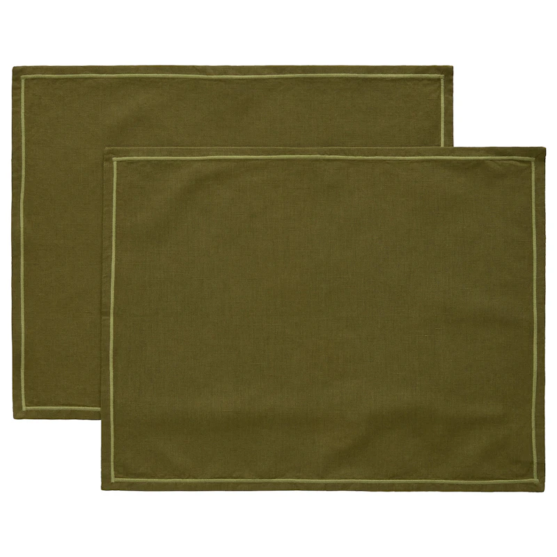 Sienna Tabletti 35x45 cm 2 kpl:n pakkaus, Olive