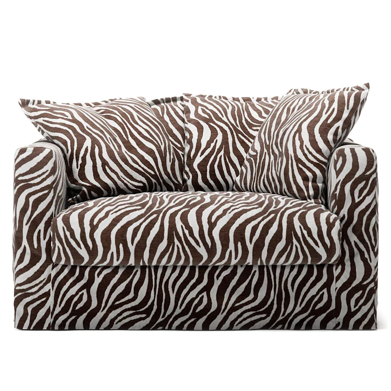 Verhoilu Le Grand Air Love Seat-sohvalle Chenille, Zebra