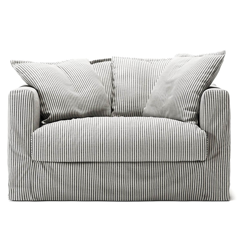 Verhoilu Le Grand Air Love Seat-sohvalle Pellava, Ash Stripe