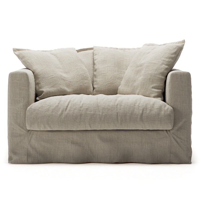 Verhoilu Le Grand Air Love Seat-sohvalle Pellava, Natural Blonde