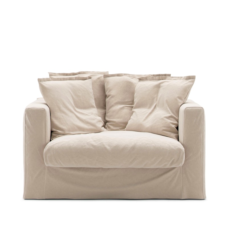 Verhoilu Le Grand Air Love Seat-sohvalle Puuvilla, Beige