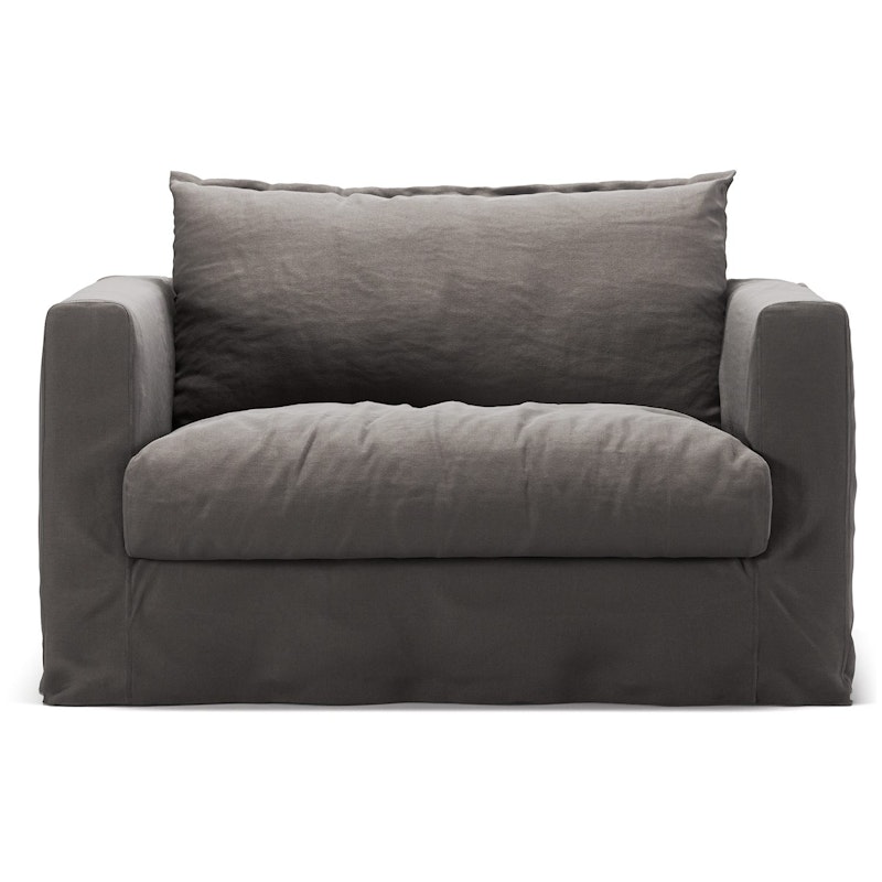 Verhoilu Le Grand Air Nou Love Seat-sohvalle Pellava, Smokey Granite