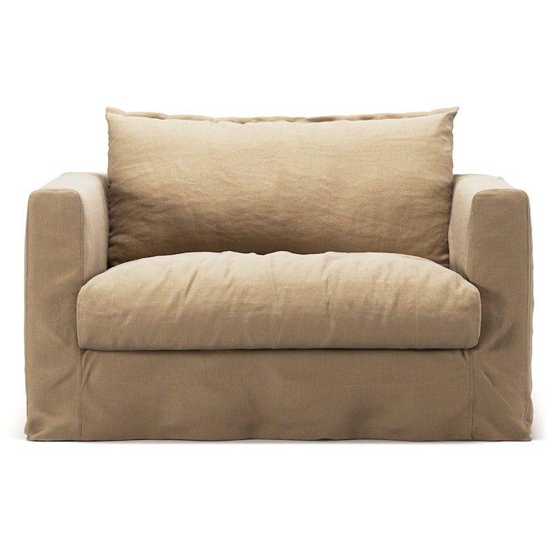 Verhoilu Le Grand Air Nou Love Seat-sohvalle Pellava, Desert Sand