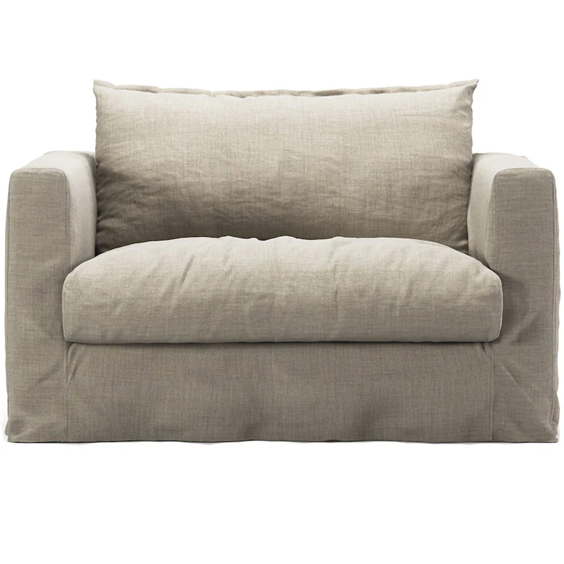 Verhoilu Le Grand Air Nou Love Seat-sohvalle Pellava, Natural Blonde