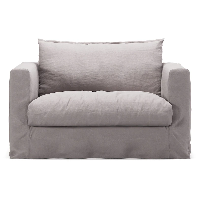 Verhoilu Le Grand Air Nou Love Seat-sohvalle Pellava, Misty Grey