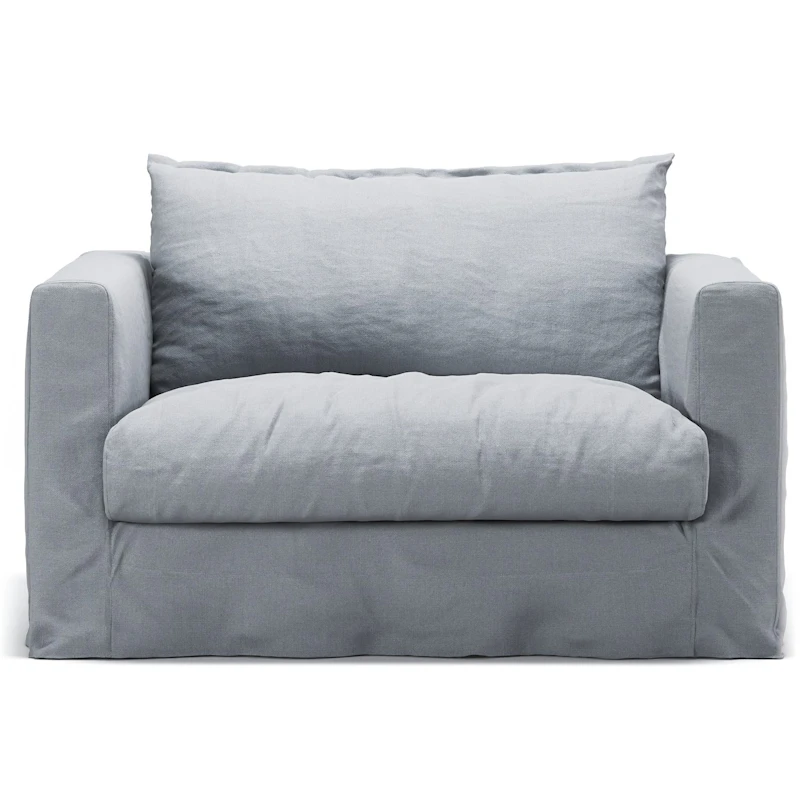 Verhoilu Le Grand Air Nou Love Seat-sohvalle Pellava, Nordic Sky