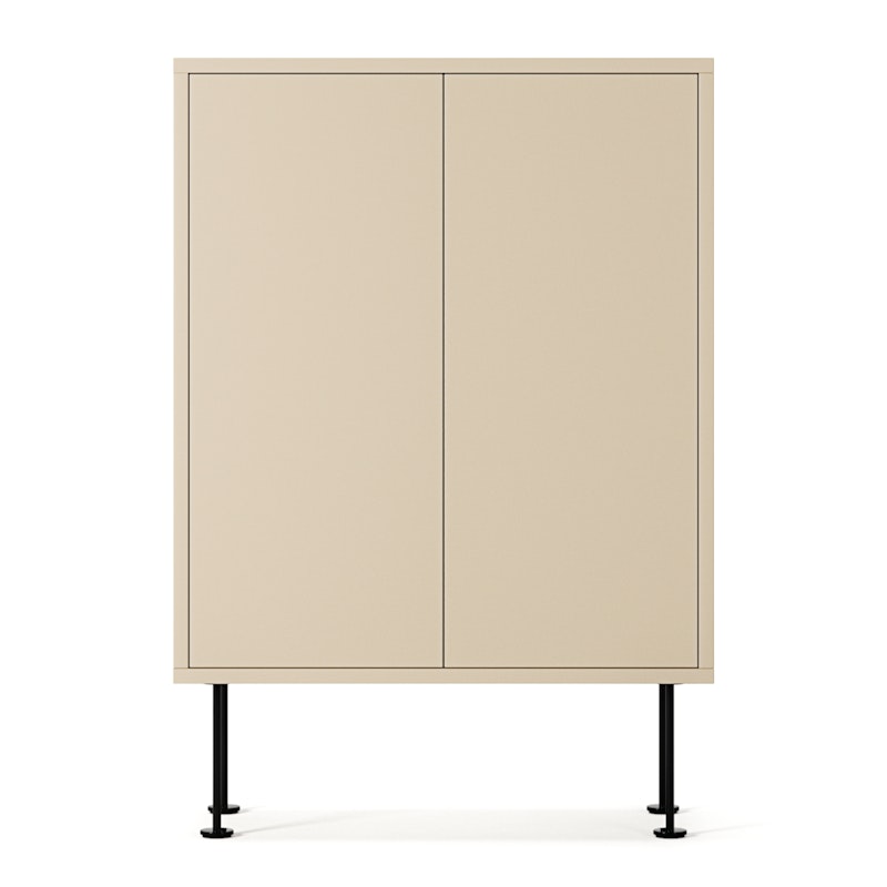 Vogue 64 Kaappi, Hiekanvärinen / Musta