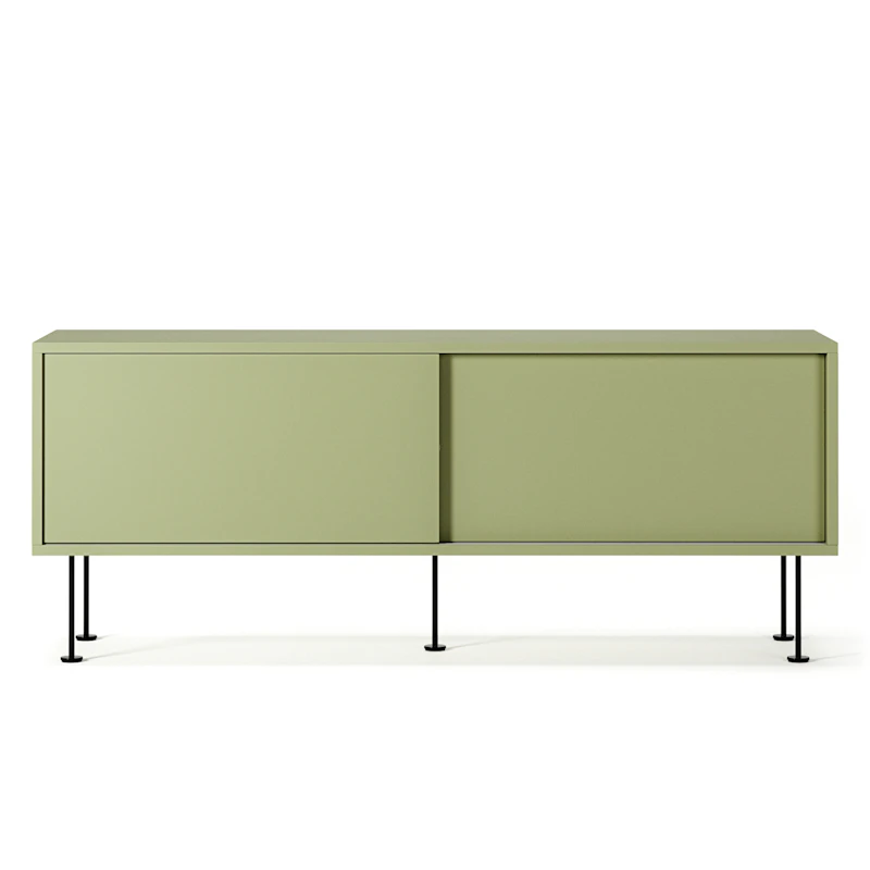 Vogue Mediapenkki Jaloilla 136 cm, Lint / Musta