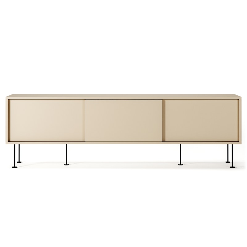 Vogue Mediapenkki Jaloilla 180 cm, Hiekanvärinen / Musta