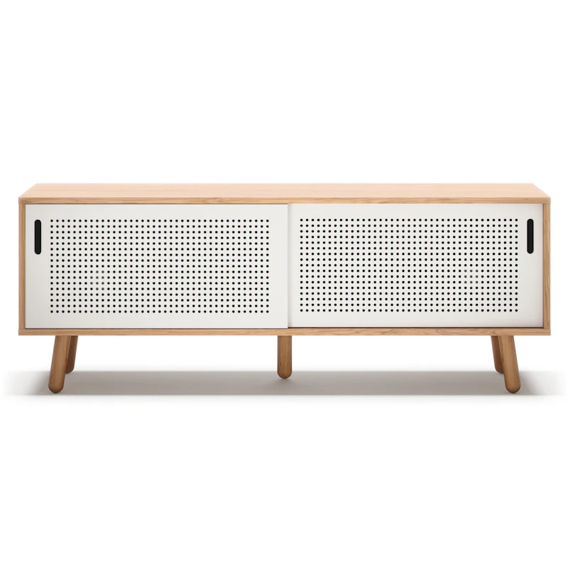 Ray Mediapenkki 150 cm, Tammi / Valkoinen