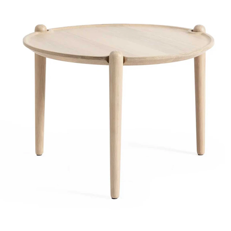 Aria Sohvapöytä Ø50 Matala, Vaalea Tammi