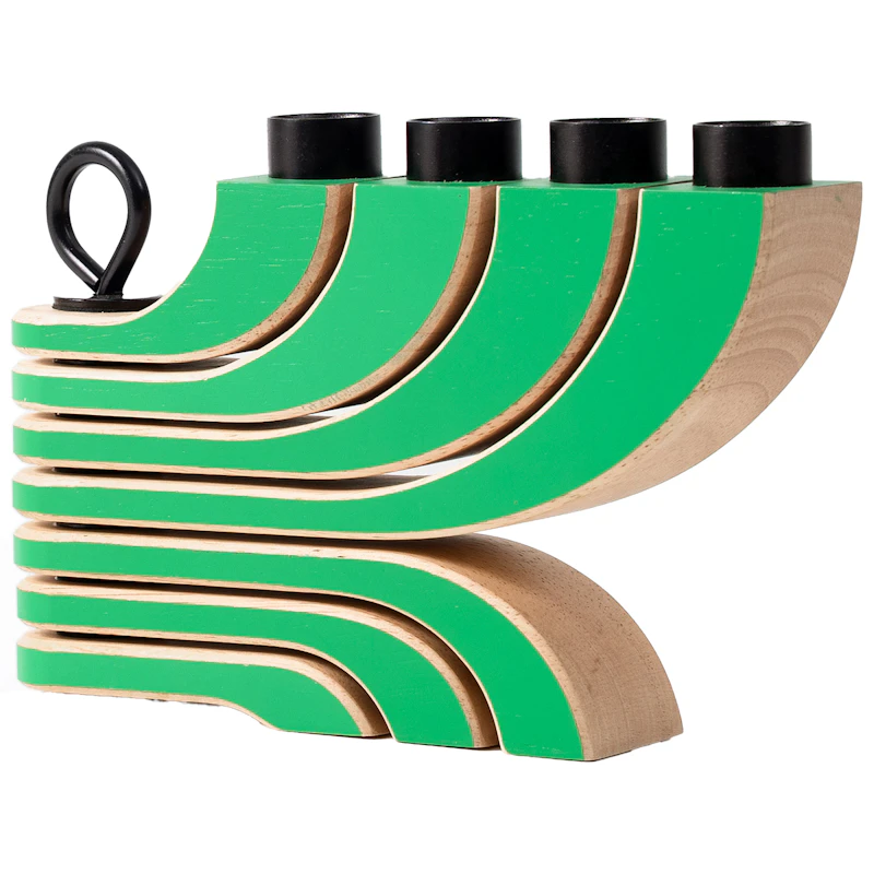 Nordic Light Kynttilänjalka 4 Varrella, Vihreä